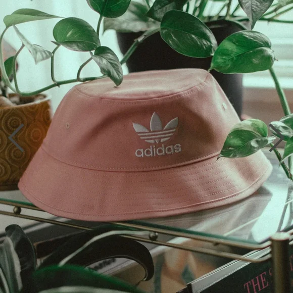 adidas Accessories New With Tags Adidas Pink And White Trefoil